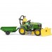 Bruder Bworld John Deere plænetraktor med trailer 62104