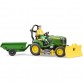 Bruder Bworld John Deere plænetraktor med trailer 62104