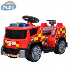 Nordic Play Electric Fire Truck 6V Rød