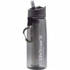 Go 0.65L Water Bottle with Filter Gray