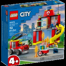 Lego City 60375 Fire Station and Fire Truck