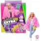 Barbie dukke ekstra fluffy lyserød jakke
