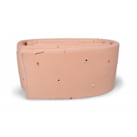 Bed Bumper – Embroidered Cool Summer Design – Frappé
