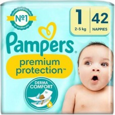 Pampers New Babybleer Størrelse 1 2-5 kg ​​2x42 pakke