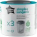 Tommee Tippee Simplee Sangenic Refills, pakke med 3 (kun kompatibel med Simplee Sangenic Bin)