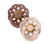 Smække pacifier boheme 2 pk mørk Size 1 Dark Oak/Blush