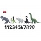 Børn af friis fødselsdagstegn dinosaur med 11 figurer