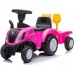 New Holland T7 gåtraktor med trailer og værktøj, pink