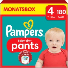 Pampers Baby Dry Pants 4 19-15kg 180stk