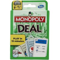 Monopol Deal Card Game, Quick-Playing Card Game til 2-5 spillere, spil for familier og børn i alderen 8 år og opefter