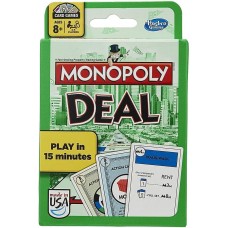 Monopol Deal Card Game, Quick-Playing Card Game til 2-5 spillere, spil for familier og børn i alderen 8 år og opefter