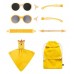 Mokki solbriller - klik og skift - 10 stykker - gul