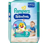 Pampers Splashers svømmebleer størrelse 3-4 (6-11 kg) 12 pr. pakke