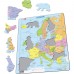 Larsen -puslespil - Europa -kort