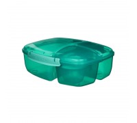 Sistema Food Box Triple Split Frokost 2L Minty Teal