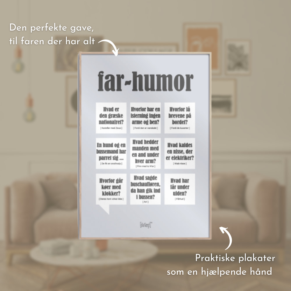 Far Humor Plakat, S, Spar 35% | Little Happy